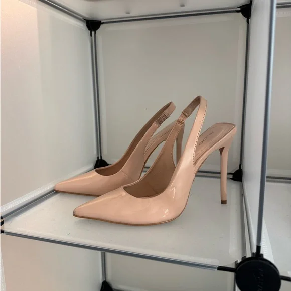 Aldo Blush Pink Slingback Heels - Picture 1 of 3